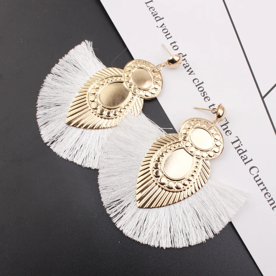 Fashion Bohemian Women Tassel Earrings Brincos Boho Statement Fringe Earings Circle Vintage Dangle Gold Round Earring Jewelry
Fashion Bohemian Women Tassel Earrings Brincos Boho Statement Fringe Earings Circle Vintage Dangle Gold Round Earring Jewelry