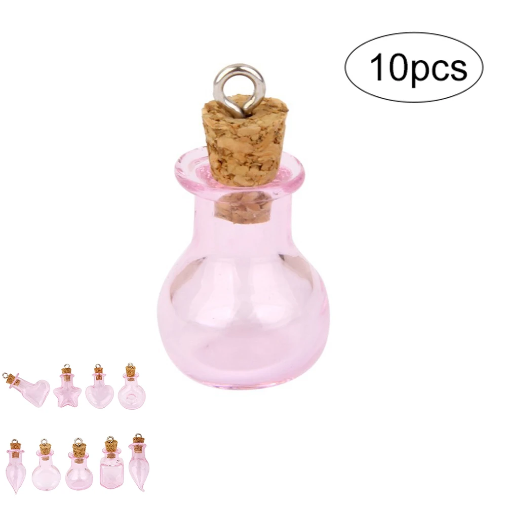10Pcs Pink Mini Glass Bottle Jars Vials With Hanging Corks For Craft Flat Bulb Colorful
10Pcs Pink Mini Glass Bottle Jars Vials With Hanging Corks For Craft Flat Bulb Colorful