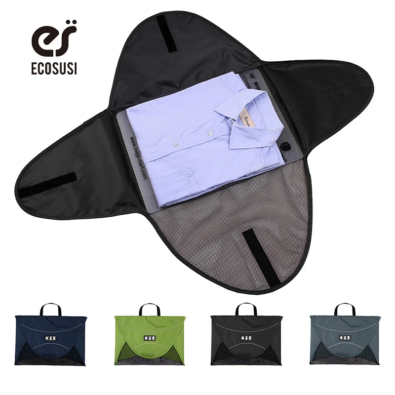 ECOSUSI Men T Shirt Fold Packing Storage Bags For 1-5pcs Clothes Packing Cubes To Traveling Protector Box Organize Suitcase
ECOSUSI Men T Shirt Fold Packing Storage Bags For 1-5pcs Clothes Packing Cubes To Traveling Protector Box Organize Suitcase