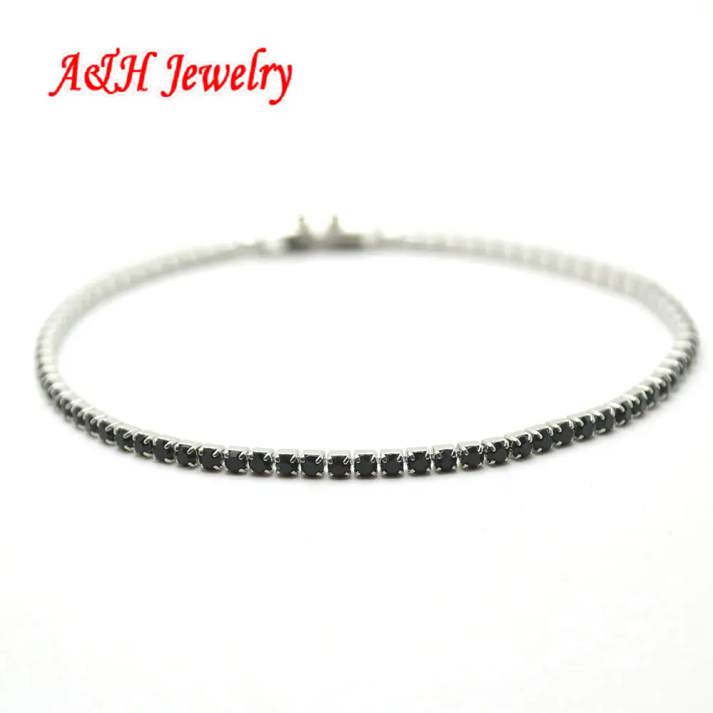 New Fashion Women Jewelry 2mm Wide White & Black CZ Crystal 7.5''~8.5'' Stainless Steel Tennis Bracelets Jewelry
New Fashion Women Jewelry 2mm Wide White & Black CZ Crystal 7.5''~8.5'' Stainless Steel Tennis Bracelets Jewelry