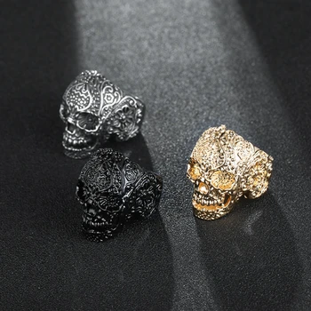 MIXMAX 10/20/50pcs skull rings men punk biker women vintage gold black silver plated rock alloy ring male jewelry wholesale lots
MIXMAX 10/20/50pcs skull rings men punk biker women vintage gold black silver plated rock alloy ring male jewelry wholesale lots