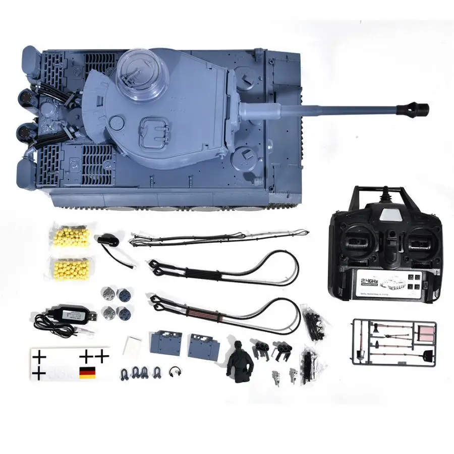 2.4G 1:16 Metal Remote Control Model Toy German Tiger -type RC Military Set Toy (6.0 Professional Edition) Toy
2.4G 1:16 Metal Remote Control Model Toy German Tiger -type RC Military Set Toy (6.0 Professional Edition) Toy