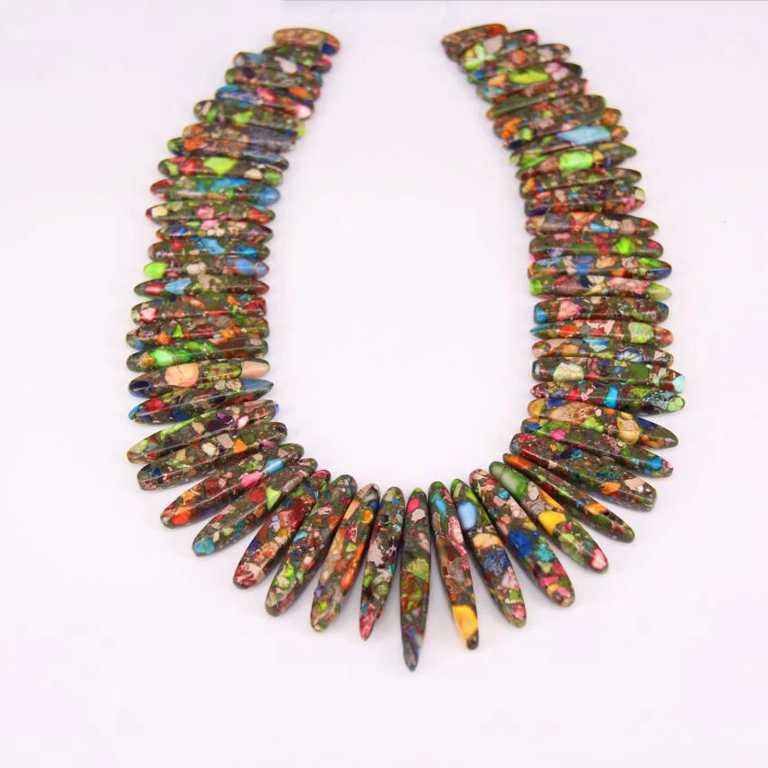Full strand Rainbow Sea Sediment Stone Loose Beads Slice Pendants,Impression Stones Graduated Top Drilled Stick Points Necklace
Full strand Rainbow Sea Sediment Stone Loose Beads Slice Pendants,Impression Stones Graduated Top Drilled Stick Points Necklace