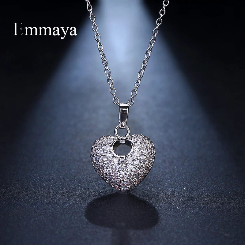Emmaya Brand Fashion Charm AAA Cubic Zircon Multicolor Romantic Heart Pendant Jewelry Necklaces For Woman Wedding Party Gift
Emmaya Brand Fashion Charm AAA Cubic Zircon Multicolor Romantic Heart Pendant Jewelry Necklaces For Woman Wedding Party Gift