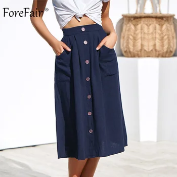 Forefair Linen Long Skirts for Women 2019 Elastic Waist Pockets Casual Plus Size Bohemian A Line High Waist Midi Skirt
Forefair Linen Long Skirts for Women 2019 Elastic Waist Pockets Casual Plus Size Bohemian A Line High Waist Midi Skirt