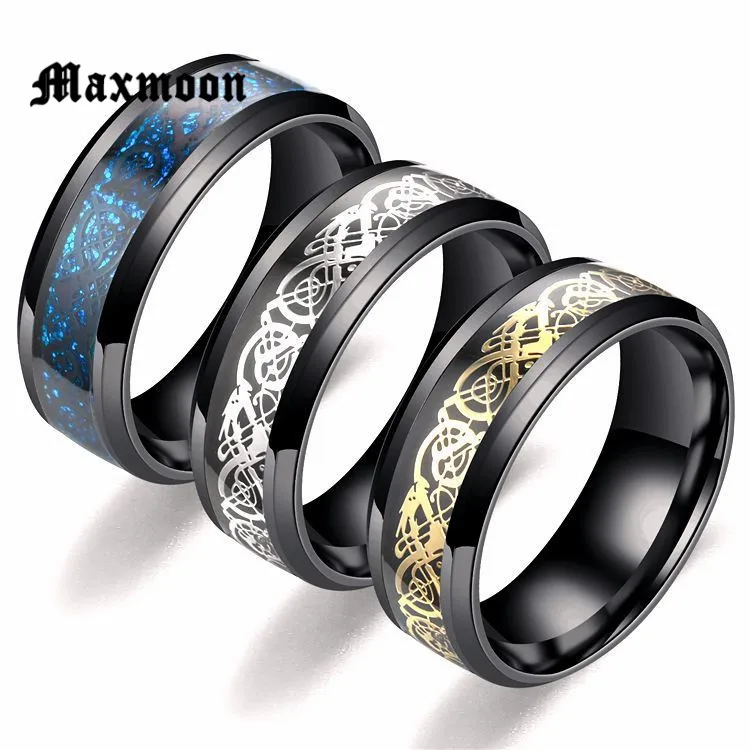 Maxmoon stainless steel Dragon Ring Mens Jewelry Wedding Band male ring for lovers Valentine present/gift
Maxmoon stainless steel Dragon Ring Mens Jewelry Wedding Band male ring for lovers Valentine present/gift