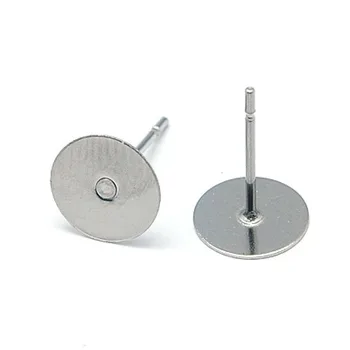 50pcs 5/6/8mm Stud Earrings 304 Stainless Steel Flat Round Blank Peg & Post Ear Studs For Jewelry Making Earrings Findings
50pcs 5/6/8mm Stud Earrings 304 Stainless Steel Flat Round Blank Peg & Post Ear Studs For Jewelry Making Earrings Findings