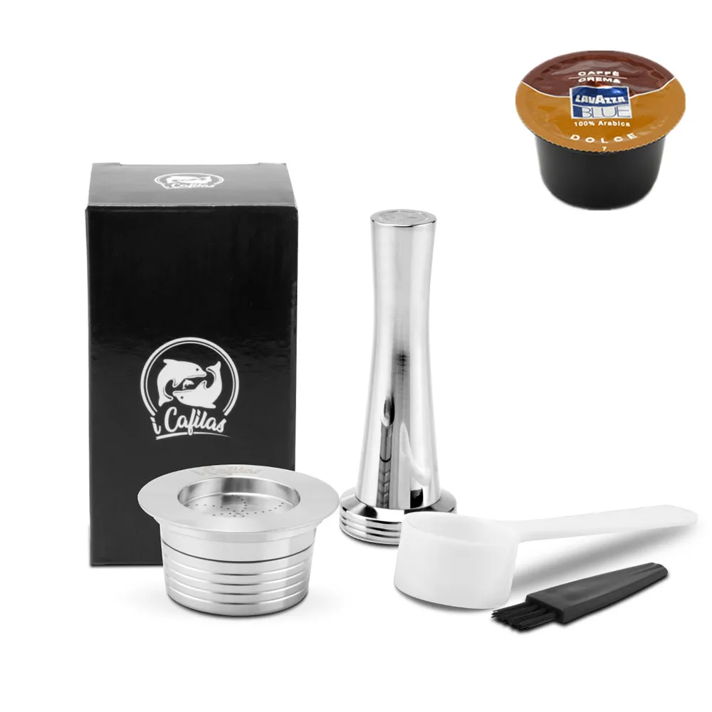 For Lavazza Blue Reusable Coffee Filters For Lavazza LB951 & CB-100 Machine Stainless Steel Refillable Coffee Capsule Pod Tamper
For Lavazza Blue Reusable Coffee Filters For Lavazza LB951 & CB-100 Machine Stainless Steel Refillable Coffee Capsule Pod Tamper