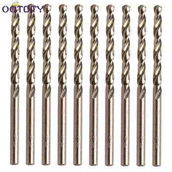 10Pcs 4mm M35 Round Shank HSS-Co Cobalt Twist Drill Spiral Drill Bit New
10Pcs 4mm M35 Round Shank HSS-Co Cobalt Twist Drill Spiral Drill Bit New
