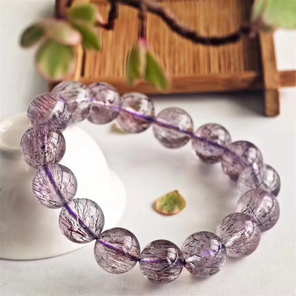 13.3mm Natural Super 7 Melody Purple Quartz Fashion Bracelet Women Anniversary Love Gift Crystal Round Beads Charm Jewelry AAAAA
13.3mm Natural Super 7 Melody Purple Quartz Fashion Bracelet Women Anniversary Love Gift Crystal Round Beads Charm Jewelry AAAAA