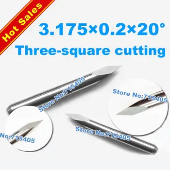 10Pcs 3.175mm Tool-Tip 0.2mm 20 degree three-square cutting tools/carving Cutters Three Face CNC Router Bits
10Pcs 3.175mm Tool-Tip 0.2mm 20 degree three-square cutting tools/carving Cutters Three Face CNC Router Bits