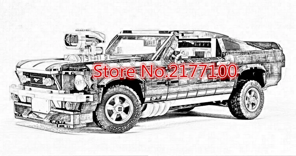 New Creator series the Ford Mustang Model Building Blocks set Compatible 10265 classic Technic car-styling Toys
New Creator series the Ford Mustang Model Building Blocks set Compatible 10265 classic Technic car-styling Toys