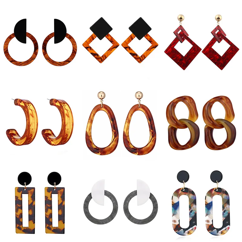 2019 Fashion Jewelry Acrylic Resin Geometric Dangle Earrings For Women Big Circle Drop Earrings Brincos Birthday Gift ESX00
2019 Fashion Jewelry Acrylic Resin Geometric Dangle Earrings For Women Big Circle Drop Earrings Brincos Birthday Gift ESX00