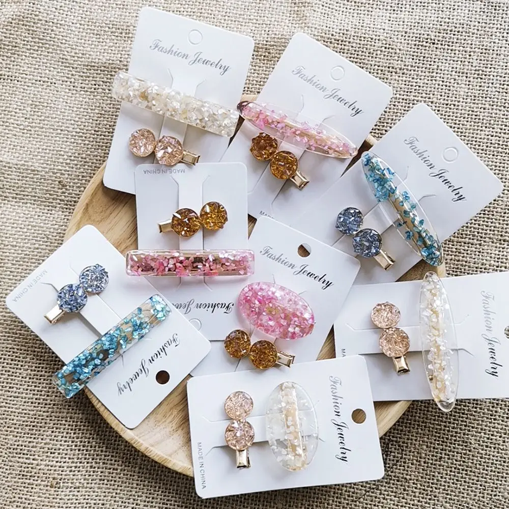 1SET Korea Acetic Acid Shell Hairpins Geometric Round Crystal Beads Hair Clips Women Transparent Sequin Hair Accessories
1SET Korea Acetic Acid Shell Hairpins Geometric Round Crystal Beads Hair Clips Women Transparent Sequin Hair Accessories