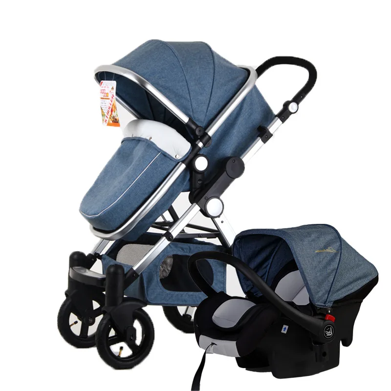 Baby Stroller 3 In 1 High View Luxury Four Wheels Folding Stroller for Newborn Pram with Car Seat Travel System Sleeping Basket
Baby Stroller 3 In 1 High View Luxury Four Wheels Folding Stroller for Newborn Pram with Car Seat Travel System Sleeping Basket