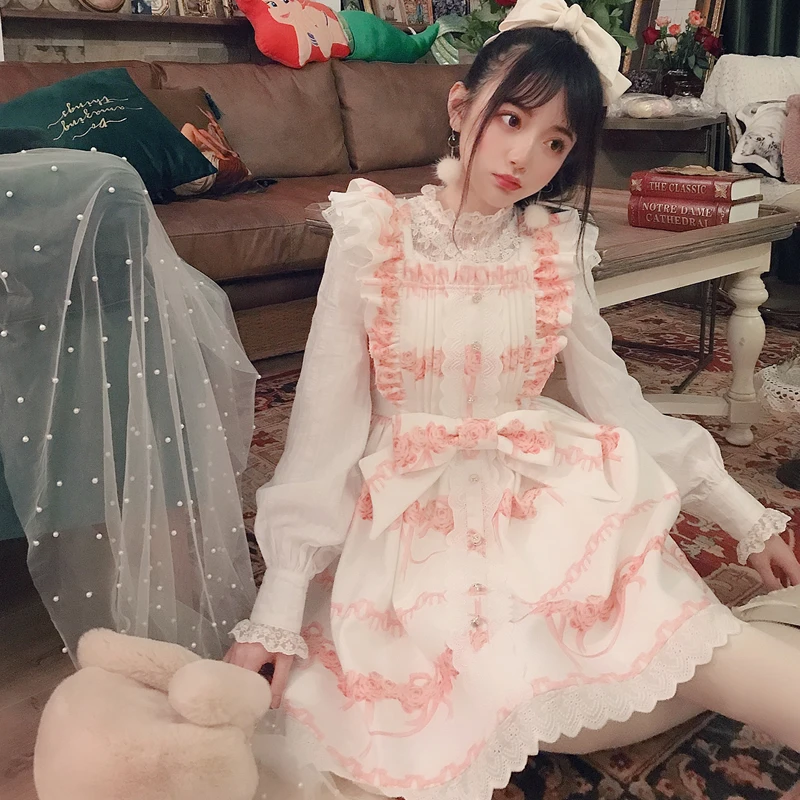 Bobon21 2019 NEW Sweet Lolita Cute Print Women's Kawaii Summer Lolita Dress Bow Lace Suspender Dress Princess Slip Dress D1695
Bobon21 2019 NEW Sweet Lolita Cute Print Women's Kawaii Summer Lolita Dress Bow Lace Suspender Dress Princess Slip Dress D1695