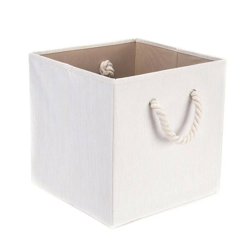 1PC Collapsible Resistant Basket Box Organizer for Shelves Foldable Fabric Storage Cube Bins with Cotton Rope Handle
1PC Collapsible Resistant Basket Box Organizer for Shelves Foldable Fabric Storage Cube Bins with Cotton Rope Handle