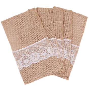 200pcs Burlap Cutlery Holder Vintage Jute Lace Tableware Pouch Fork & Knife Storage Bag Party Table Decoration wen6461
200pcs Burlap Cutlery Holder Vintage Jute Lace Tableware Pouch Fork & Knife Storage Bag Party Table Decoration wen6461