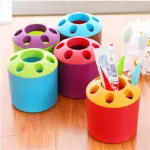 1 pièces multi-couleur brosse à dents bureau boîte de rangement dentifrice holdersalle de bain organisateur supports enfants cadeau(China)