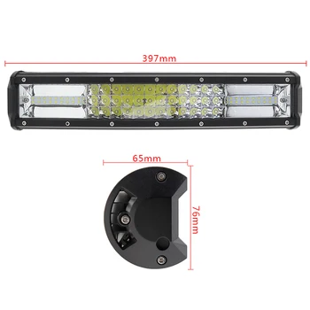 7D 16 Inch 360W Car LED Light Bar Worklight Bar Triple Row Spot Flood Combo Offroad Light Driving Lamp for Truck SUV 4X4 4WD ATV
7D 16 Inch 360W Car LED Light Bar Worklight Bar Triple Row Spot Flood Combo Offroad Light Driving Lamp for Truck SUV 4X4 4WD ATV