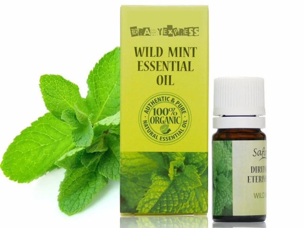 Free Shipping 100% PURE ORGANIC WILD MINT ESSENTIAL OIL 10ml | THERAPEUTIC & FOOD GRADE