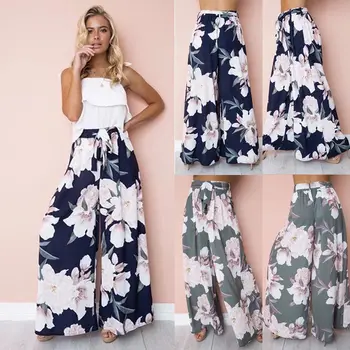 Women Floral Boho Long Pants Palazzo Baggy Wide Leg Pants Summer Casual Loose Trousers for Ladies Long Pants
Women Floral Boho Long Pants Palazzo Baggy Wide Leg Pants Summer Casual Loose Trousers for Ladies Long Pants