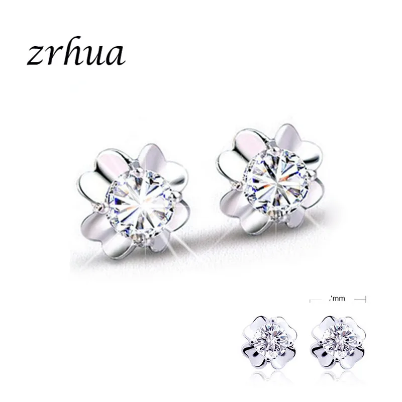 ZRHUA Simple Crystal Flower Wedding Jewelry Design AAA+ Zircon Rhinestone Silver 925 Stud Earrings For Women Hot Party Gifts
ZRHUA Simple Crystal Flower Wedding Jewelry Design AAA+ Zircon Rhinestone Silver 925 Stud Earrings For Women Hot Party Gifts