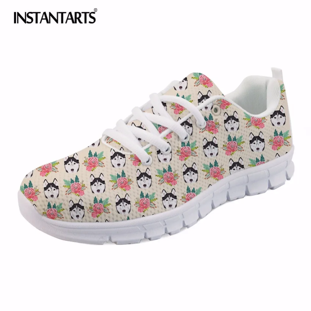 INSTANTARTS Cute Husky Print Women Flat Shoes Casual Breathable Mesh Sneakers Female Lightweight Lace Up Walking Shoes Flats
INSTANTARTS Cute Husky Print Women Flat Shoes Casual Breathable Mesh Sneakers Female Lightweight Lace Up Walking Shoes Flats