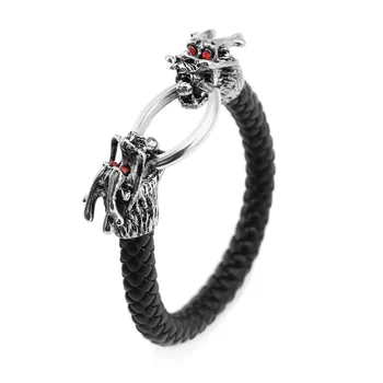 10pcs/lot Wholesale 2016 new fashion jewelry men's bracelets leather Bracelet Chinese dragon creative gift bjoux
10pcs/lot Wholesale 2016 new fashion jewelry men's bracelets leather Bracelet Chinese dragon creative gift bjoux