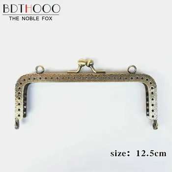 BDTHOOO 10pcs 12.5cm Kiss Clasp Lock Handles Metal Wallet Purse Frame for DIY Making Arch Bronze Bags Handbag Hardware Parts
BDTHOOO 10pcs 12.5cm Kiss Clasp Lock Handles Metal Wallet Purse Frame for DIY Making Arch Bronze Bags Handbag Hardware Parts