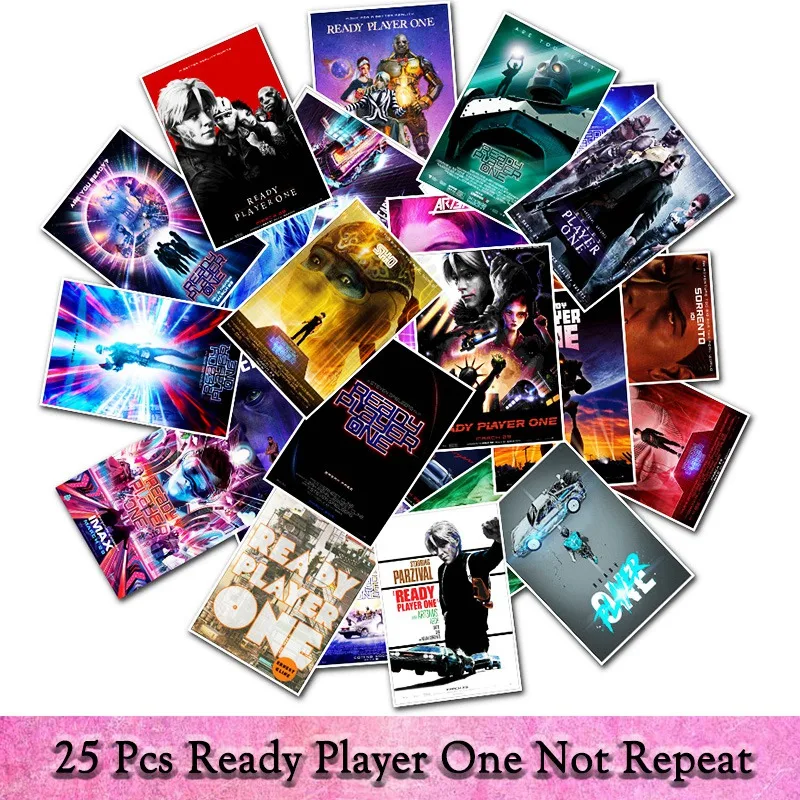 25pcs/pack Movie Ready Player One Graffiti Sticker Toys The Suitcase Stickers For Laptop Decals stickers
25pcs/pack Movie Ready Player One Graffiti Sticker Toys The Suitcase Stickers For Laptop Decals stickers