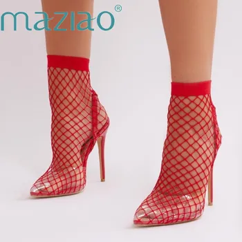 MAZIAO 2019 Brand New Big Size 34-45 Fashion Air Mesh Women's Shoes Woman Sandals Sexy Thin High Heels Party Woman Summer Boots
MAZIAO 2019 Brand New Big Size 34-45 Fashion Air Mesh Women's Shoes Woman Sandals Sexy Thin High Heels Party Woman Summer Boots