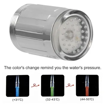 3 Colors Faucet Mini Kitchen Bathroom Accessories Water Tap Glow Shower LED Faucet Light Pressure Sensor Polished Basin Faucets
3 Colors Faucet Mini Kitchen Bathroom Accessories Water Tap Glow Shower LED Faucet Light Pressure Sensor Polished Basin Faucets