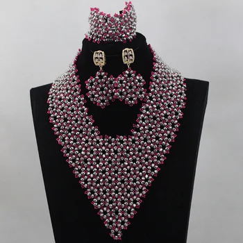 Indian Wedding Jewelry Sets Champagne Other Colors Available Crystal Nigerian Wedding African Bridal Beads Free Shipping ALJ876
Indian Wedding Jewelry Sets Champagne Other Colors Available Crystal Nigerian Wedding African Bridal Beads Free Shipping ALJ876