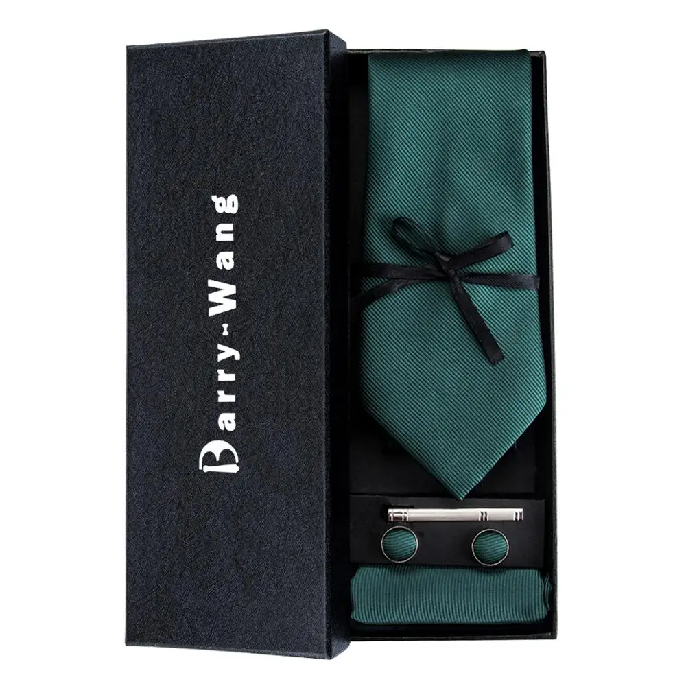 TS-830 Barry.Wang 2018 Men's Ties Necktie Hanky Cufflinks Sets With Gift Box Green Solid Ties For Men Wedding Bueiness Party
TS-830 Barry.Wang 2018 Men's Ties Necktie Hanky Cufflinks Sets With Gift Box Green Solid Ties For Men Wedding Bueiness Party