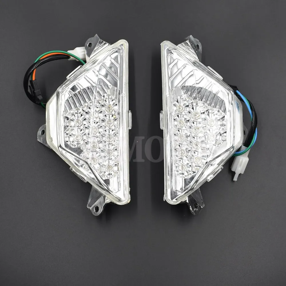 For Kawasaki Ninja 300 300R EX300 ABS ZX6R ZX-6R ZX636 2013 2014 2015 Front Turn Signals Blinker Indicator Lens LED Light Lamps 
For Kawasaki Ninja 300 300R EX300 ABS ZX6R ZX-6R ZX636 2013 2014 2015 Front Turn Signals Blinker Indicator Lens LED Light Lamps