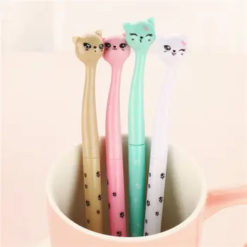 4pcs/lot Cat Gel Pen Cartoon Colorful 0.5mm Pens stylo Kawaii Creative Kids Gift school supplies Office Stationery Caneta 04049
4pcs/lot Cat Gel Pen Cartoon Colorful 0.5mm Pens stylo Kawaii Creative Kids Gift school supplies Office Stationery Caneta 04049