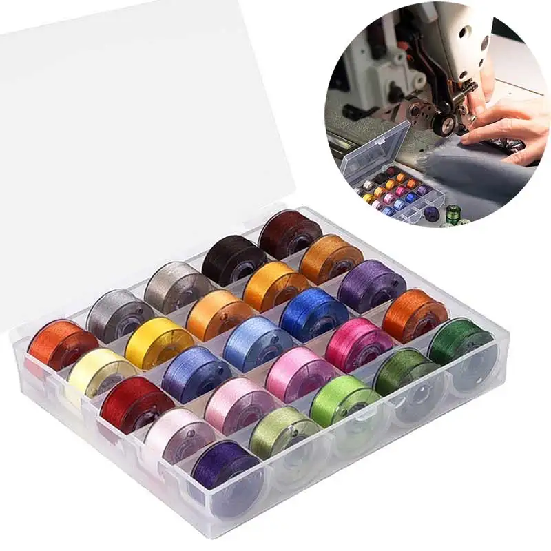 25pcs Clear Machine Bobbins & Assorted Colors Sewing Thread for Brother/ Babylock/ Janome/ Kenmore/ Singer 8 99 WXV Sale
25pcs Clear Machine Bobbins & Assorted Colors Sewing Thread for Brother/ Babylock/ Janome/ Kenmore/ Singer 8 99 WXV Sale