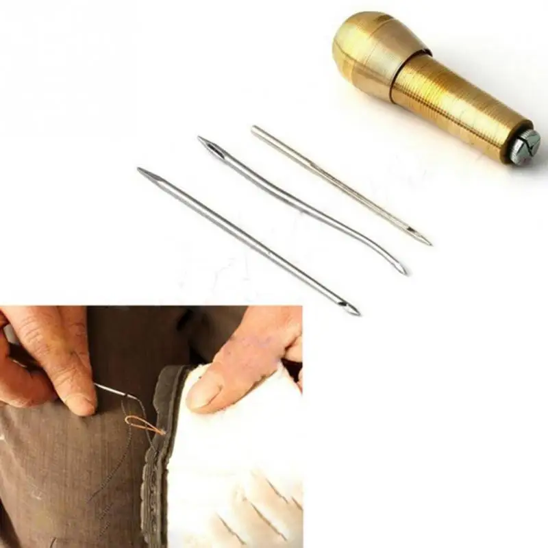 Leather Tent Canvas Sewing Awl Hand Stitcher Taper Leathercraft Needle Kit Tool
Leather Tent Canvas Sewing Awl Hand Stitcher Taper Leathercraft Needle Kit Tool