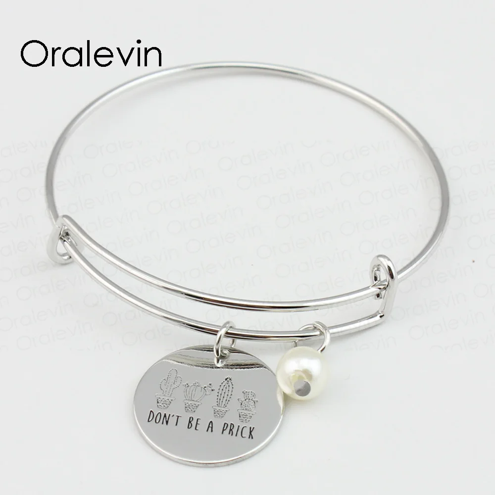 DON'T BE A PRICK Hand Stamped Engraved Pendant Charm Expandable Wire Bracelet Bangle Metal Stamped Jewelry 10Pcs/Lot, #LN443B
DON'T BE A PRICK Hand Stamped Engraved Pendant Charm Expandable Wire Bracelet Bangle Metal Stamped Jewelry 10Pcs/Lot, #LN443B