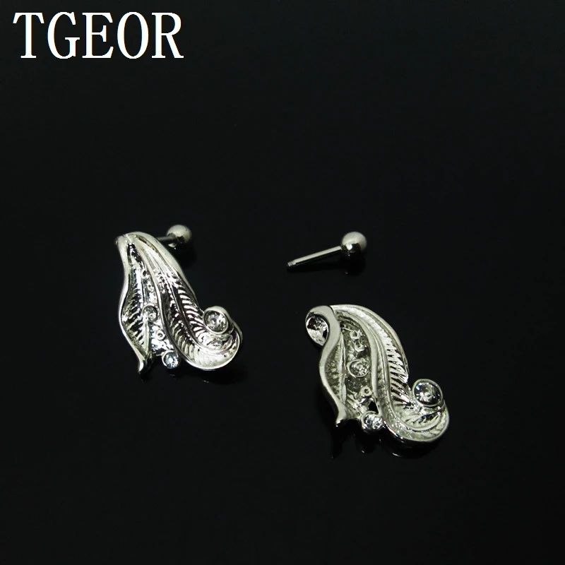 free shipping Hot earring 1Pair 16G surgical Stainless Steel Feather gem cystal ear tragus piercing
free shipping Hot earring 1Pair 16G surgical Stainless Steel Feather gem cystal ear tragus piercing