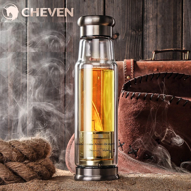 350/480ML Double wall Glass Water Bottle With Tea Infuser Strainer Heat Resistant Travel Car Office Drinking Bottles
350/480ML Double wall Glass Water Bottle With Tea Infuser Strainer Heat Resistant Travel Car Office Drinking Bottles