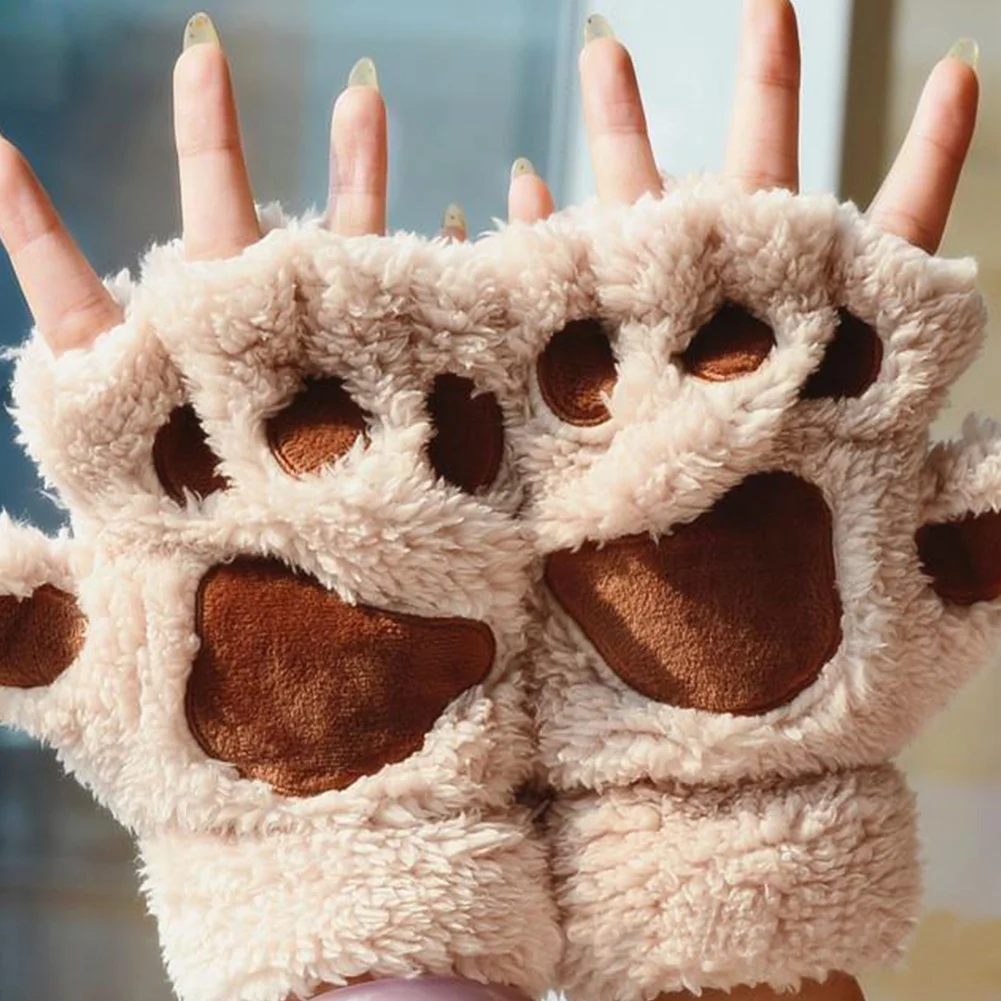 Hot Fluffy Bear/Cat Plush Paw/Claw Glove-Novelty Halloween soft toweling ladies half covered gloves mittens
Hot Fluffy Bear/Cat Plush Paw/Claw Glove-Novelty Halloween soft toweling ladies half covered gloves mittens