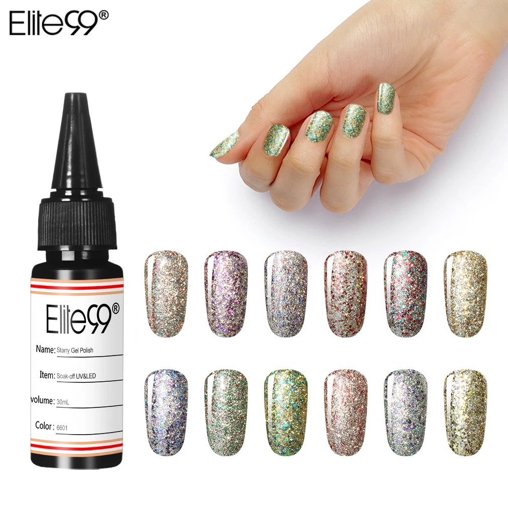 Elite99 Bling Starry Nail Gel Polish 30ml Shining Glitter Stamping DIY Nail Art Soak Off UV Semi Permanent Lacquer
Elite99 Bling Starry Nail Gel Polish 30ml Shining Glitter Stamping DIY Nail Art Soak Off UV Semi Permanent Lacquer