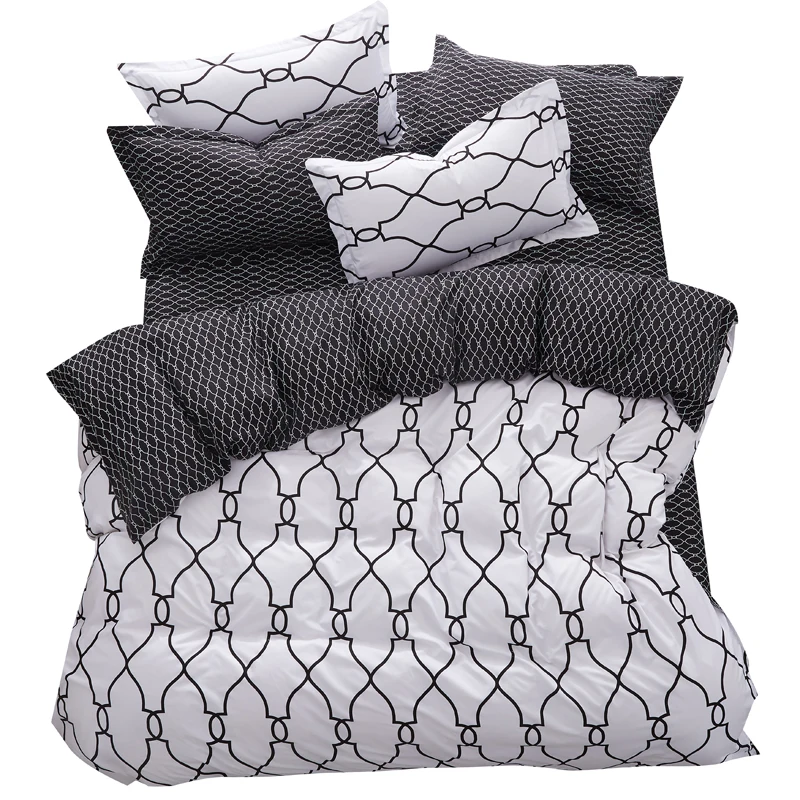 USA Russian Europe Size Bedding set,2/3Pcs Printed Duvet Cover Set,Bed Linens Sheet Set For Russia,Black And White Bedclothes
USA Russian Europe Size Bedding set,2/3Pcs Printed Duvet Cover Set,Bed Linens Sheet Set For Russia,Black And White Bedclothes