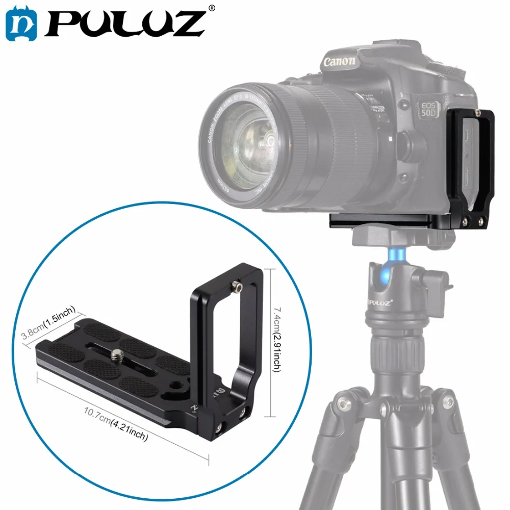 PULUZ 1/4''Screw Quick Release L Plate Bracket Holder hand Grip Vertical Shoot Quick Release Adapter Base Holder for CANON /DSLR
PULUZ 1/4''Screw Quick Release L Plate Bracket Holder hand Grip Vertical Shoot Quick Release Adapter Base Holder for CANON /DSLR