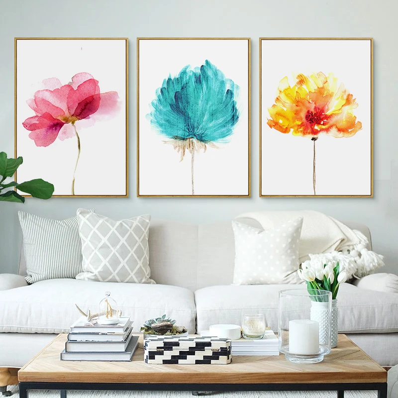 Wall Decor watercolor flowers Oil Canvas Painting Canvas Art Pictures Poster Cuadros Decoration Canvas Paintings No Frame
Wall Decor watercolor flowers Oil Canvas Painting Canvas Art Pictures Poster Cuadros Decoration Canvas Paintings No Frame