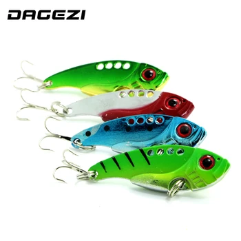 DAGEZI 4pcs/lot 5.5cm/11g Metal Fishing Lures Hard Bait Fresh Water Bass Walleye Crappie Green paint Fishing Tackle 104#
DAGEZI 4pcs/lot 5.5cm/11g Metal Fishing Lures Hard Bait Fresh Water Bass Walleye Crappie Green paint Fishing Tackle 104#