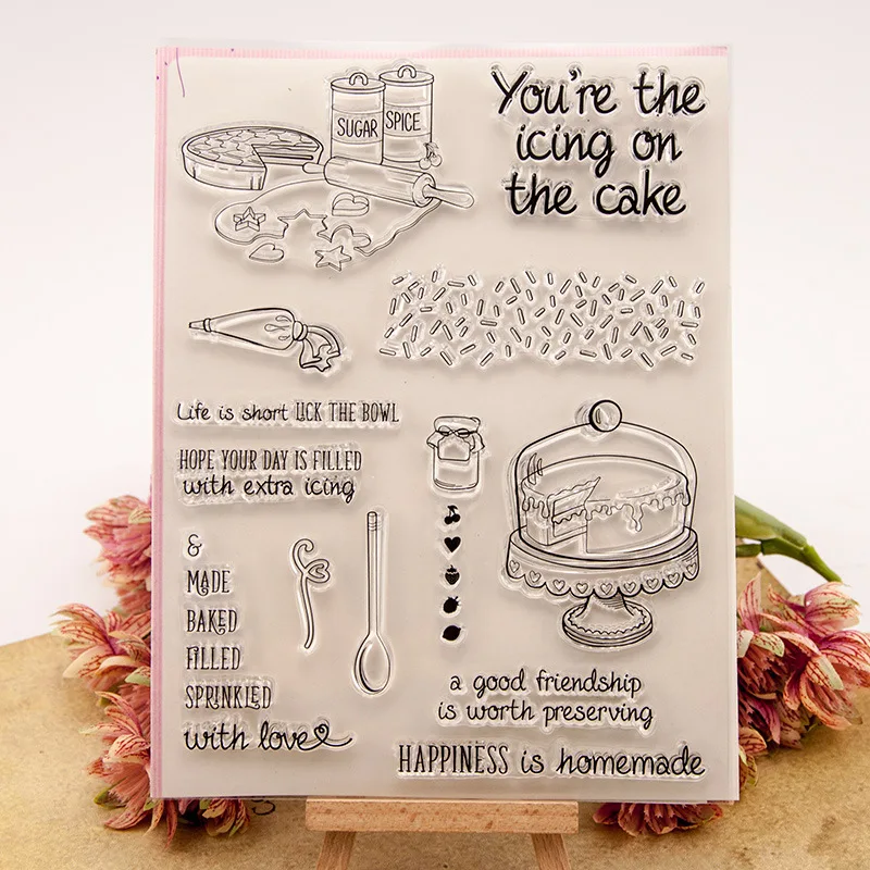 Cake Transparent Clear Silicone Stamp/Seal for DIY scrapbooking/photo album Decorative clear stamps
Cake Transparent Clear Silicone Stamp/Seal for DIY scrapbooking/photo album Decorative clear stamps
