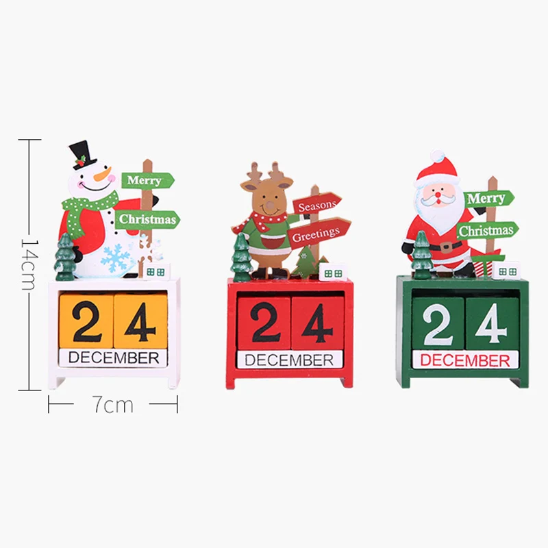 Christmas Wooden Cubes Daily Perpetual Desktop Calendar Santa Snowman Office Home Decoration XHC88
Christmas Wooden Cubes Daily Perpetual Desktop Calendar Santa Snowman Office Home Decoration XHC88